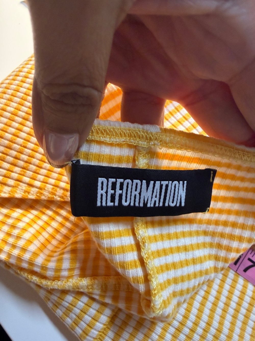 Reformation Striped Knit Ribbed Mini Dress - Picture 8 of 8